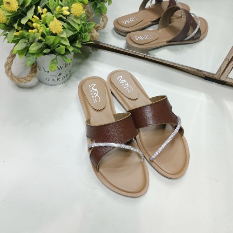 Sandal kulit wanita/Sandal kulit garut/Sandal papirut garut