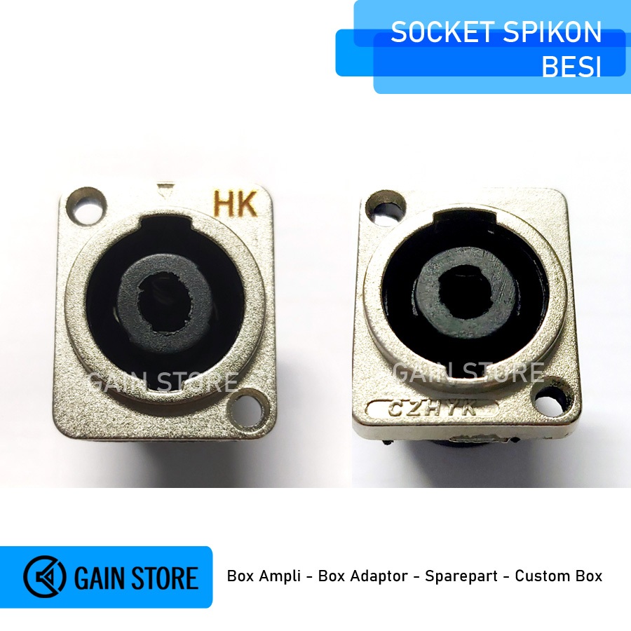 Socket soket spikon besi speakon body besi PVC