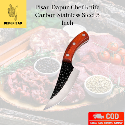 XITUO Pisau Dapur Chef Knife Carbon Stainless Steel 5 Inch