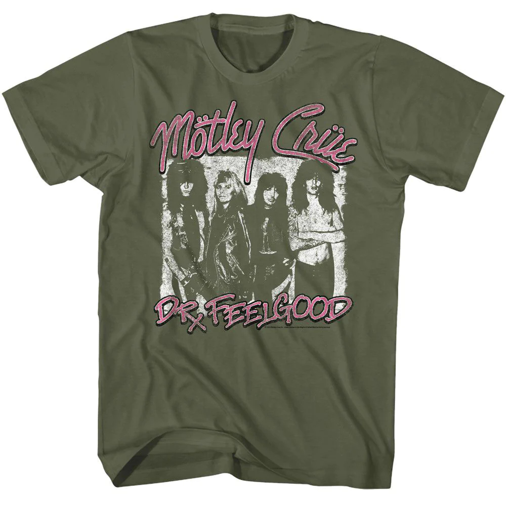 TShirt Motley Crue Army Dr Feels Good | Kaos Band Official Merch