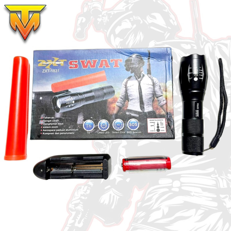 Alat beladiri alat Senter Lampu 1902/sentermurah/sentergunung/senter/alatbeladiri/Senter T6 1831/Sen