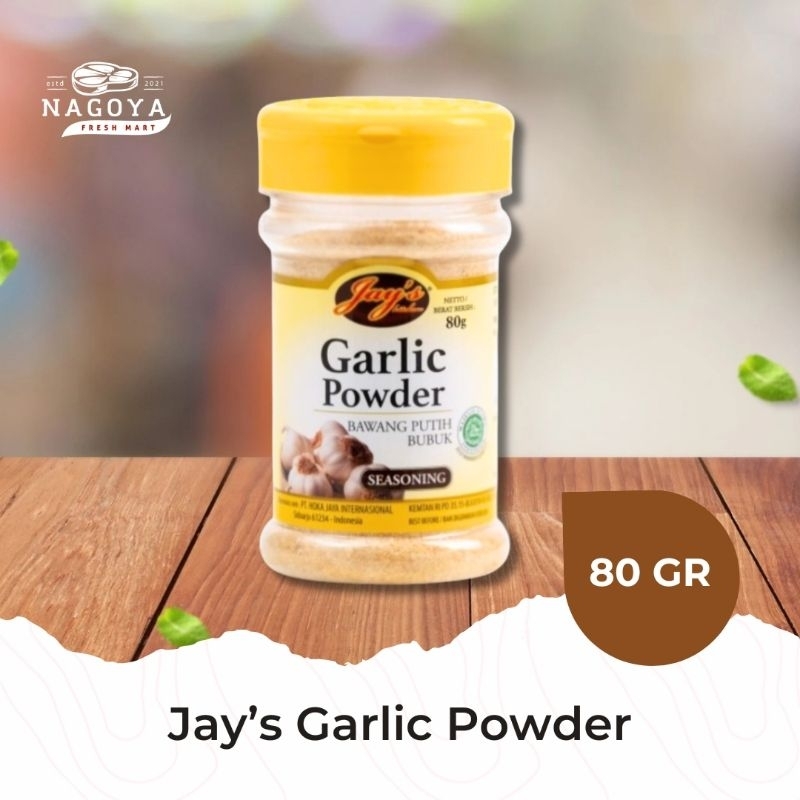 

Jay's Garlic Powder Seasoning Bubuk Bawang Putih 80 GR | Grill Master | Bumbu Masak