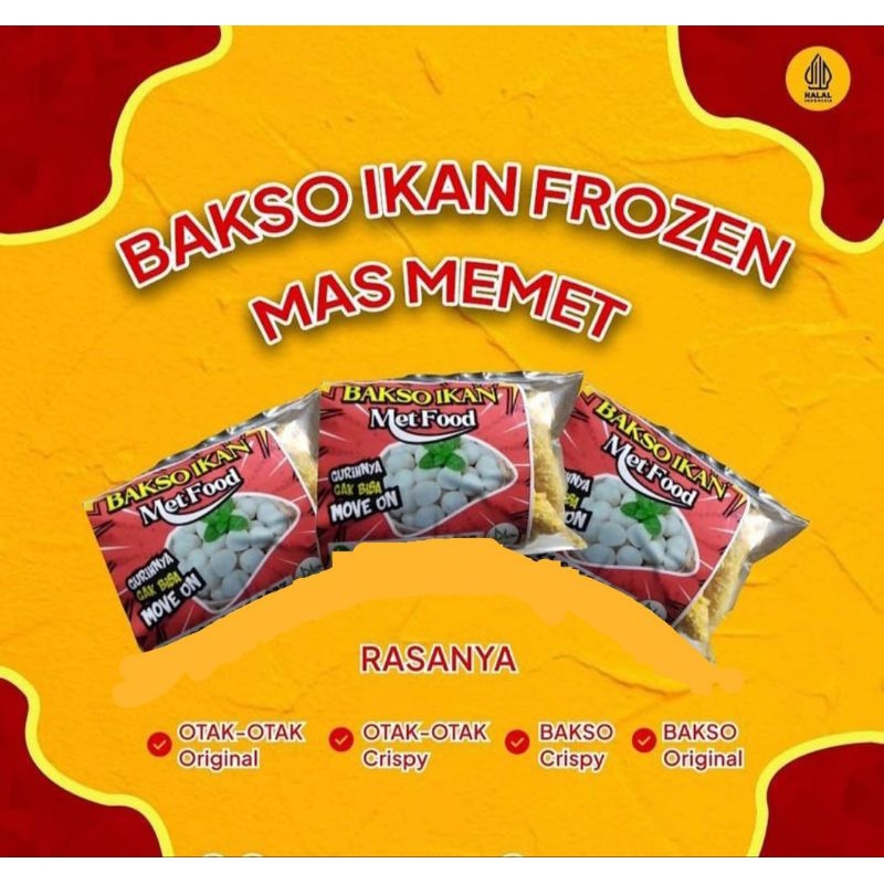 

BAKSO FROZEN Met Food 1000 gr Baso Ikan Frozen