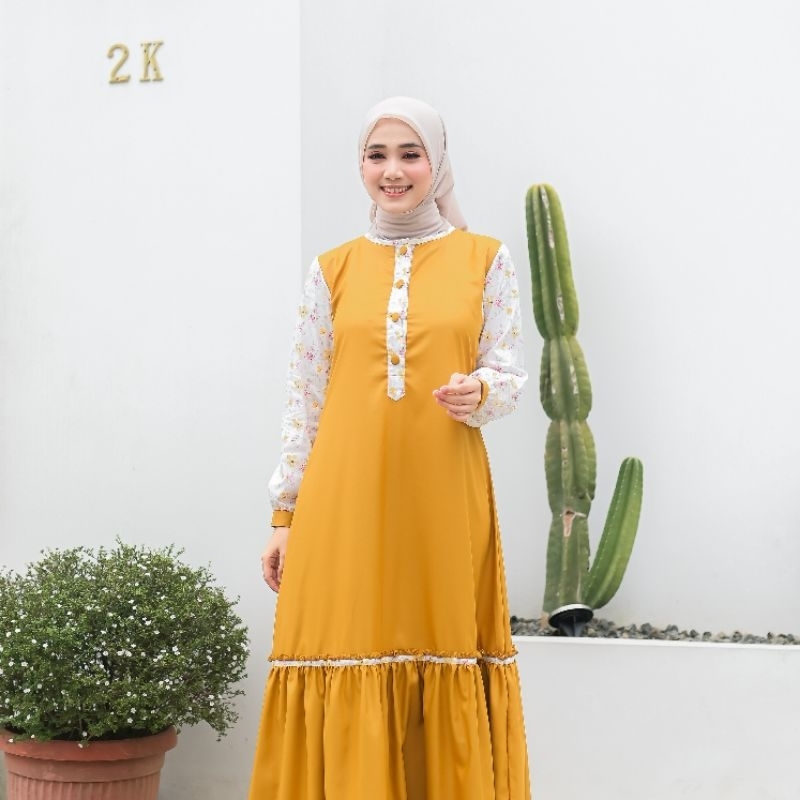 Roris Fasion AINUN 1  | Gamis model terbaru untuk remaja dan dewasa