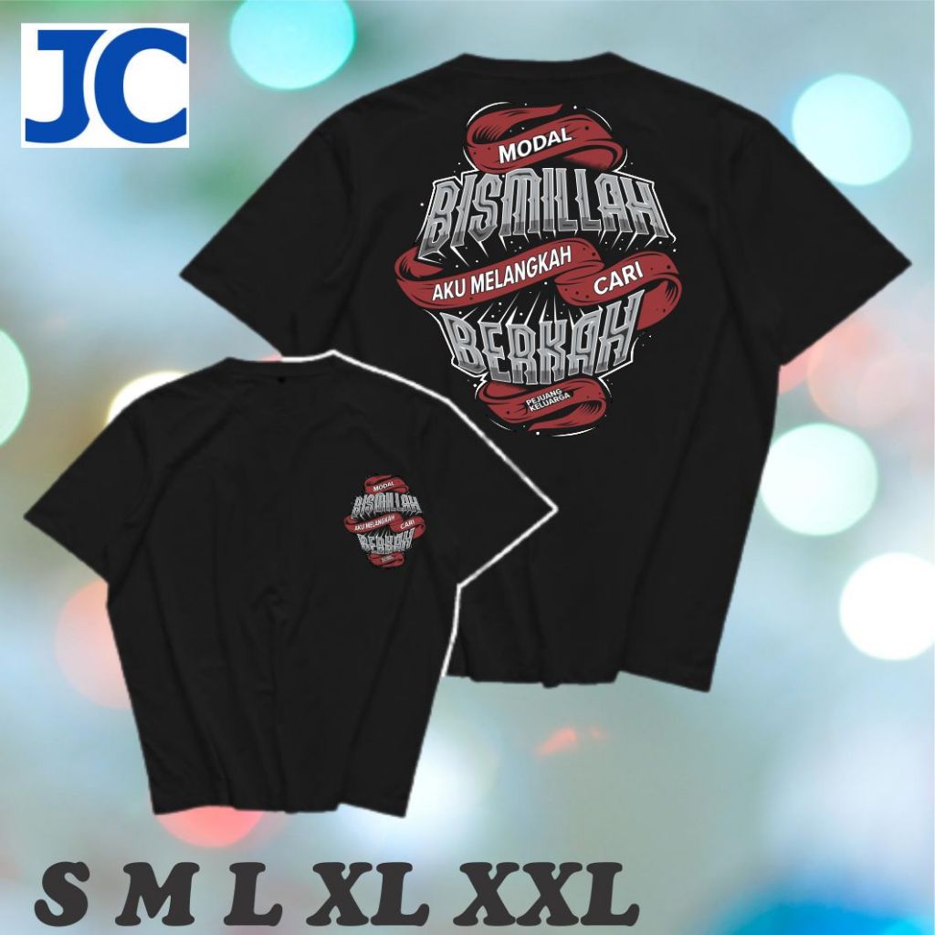 KAOS VIRAL MODAL BISMILLAH AKU MELANGKAH CARI LANGKAH DB UNISEX COD