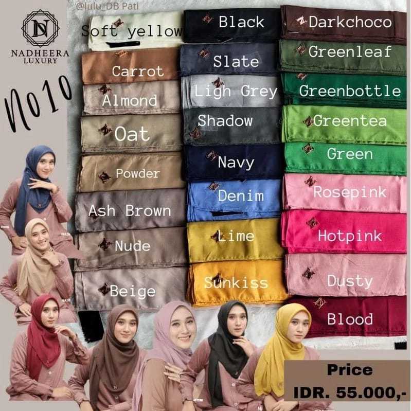 Hijab Segi Empat Nadheera Luxury