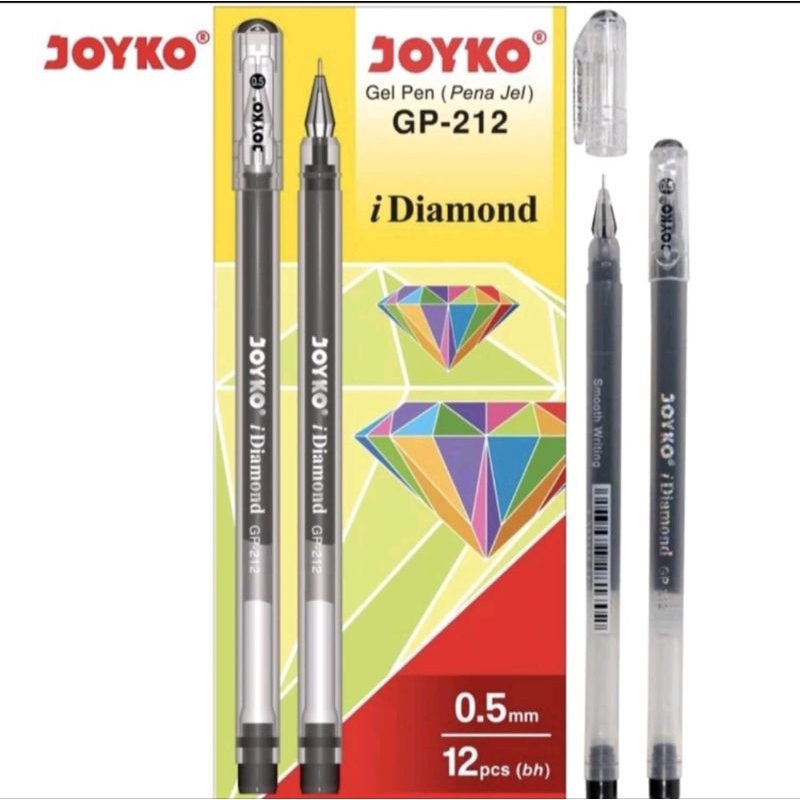 

BULPOINT/BULPEN JOYKO GEL DIAMOND GP-212 HITAM (1 PAK ISI 12 BIJI)