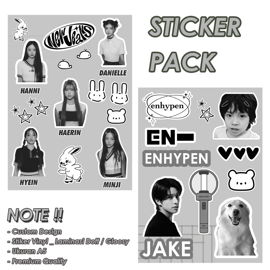 

STIKER PACK CUSTOM DESIGN || FREEBIES KPOP MERCH|| VINYL LAMINASI