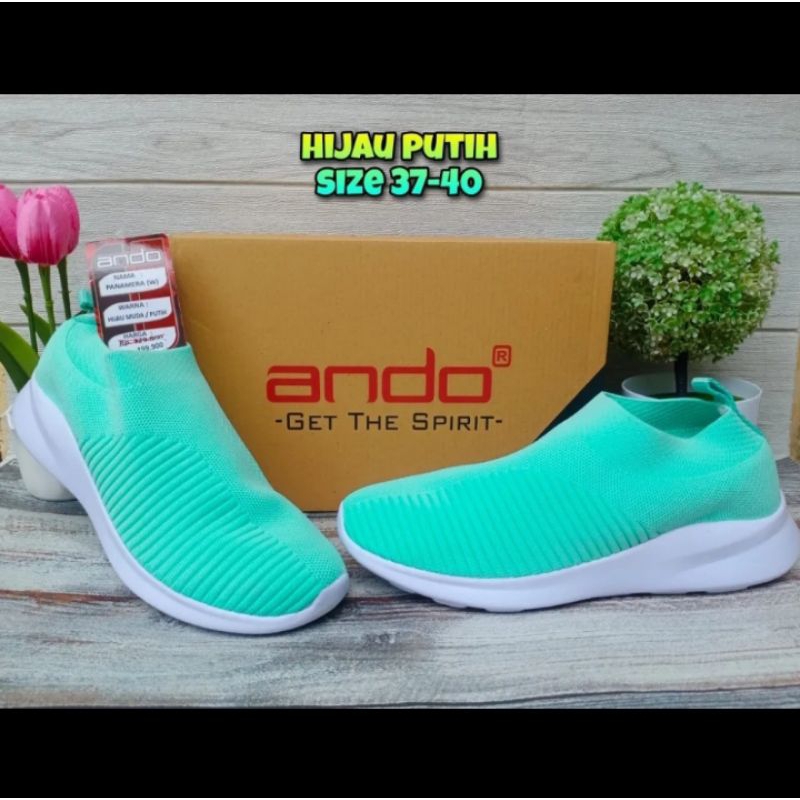 SEPATU ANDO NAOMI & PANAMERA - SEPATU SLIP ON RAJUT WANITA