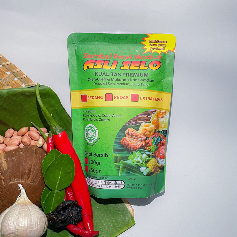 

Sambel Pecel Asli Selo Madiun LEGENDARIS Bumbu Pecel Instan 250Gram Pecel Pedas