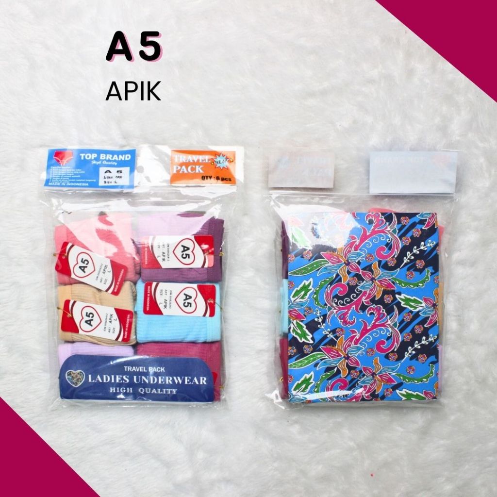 Celana Dalam Wanita A5 APIK  Ladies Underwear L XL XXL-A5 ALUS APIK