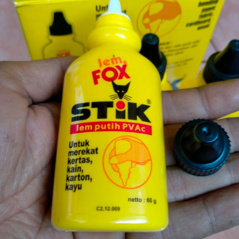 Grosir Lem Fox Stik Putih Glue PVAC Untuk Kayu Kain Kertas Karton
