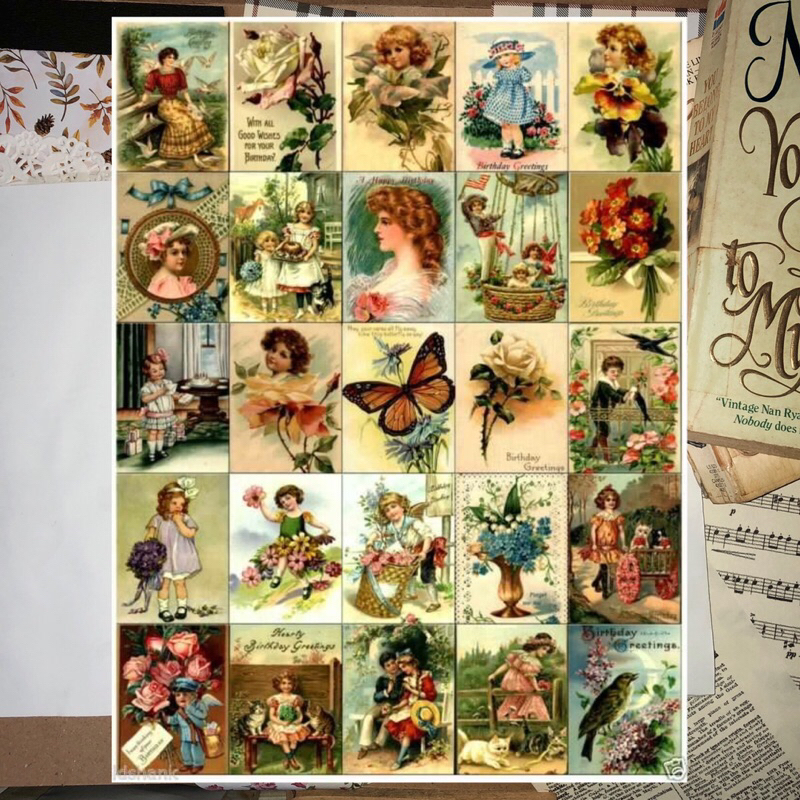 

Stiker Child Vintage Mini #(040)