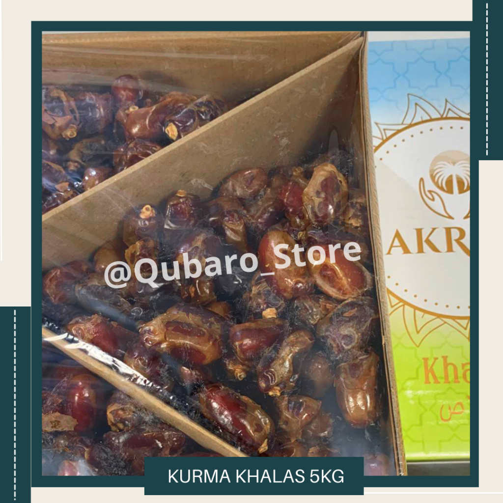 

Kurma Khalas Akram Original Premium Quality 5kg || Kurma Khalas