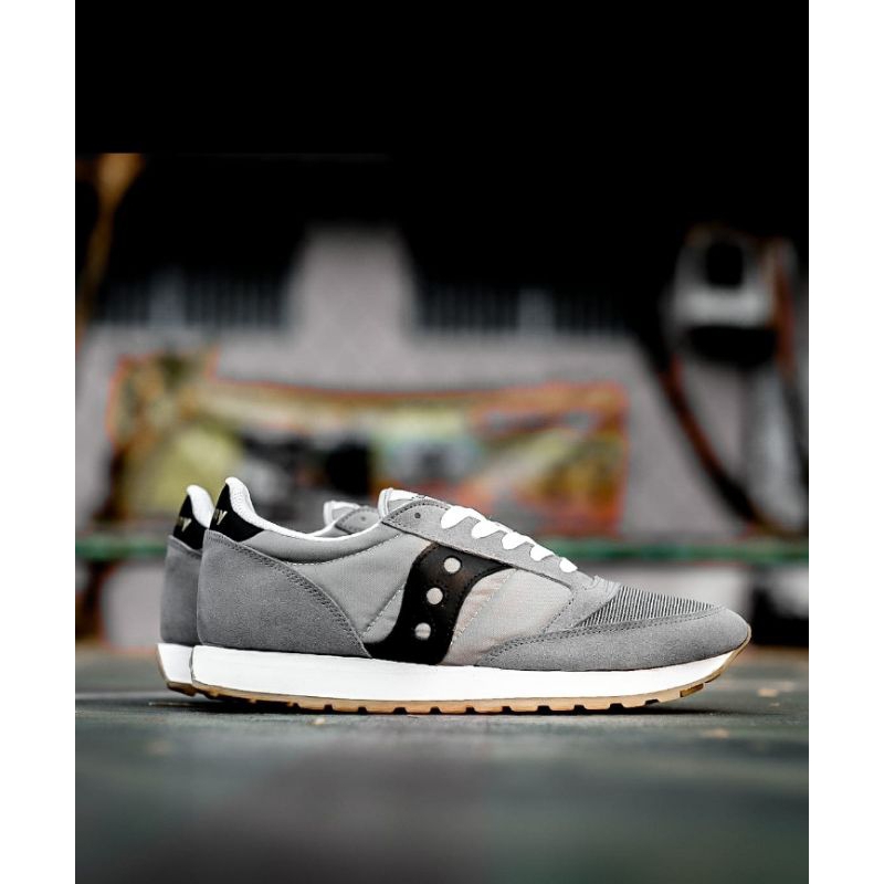 Sepatu Sneakers Saucony Jazz Vintage Grey Original Komponen