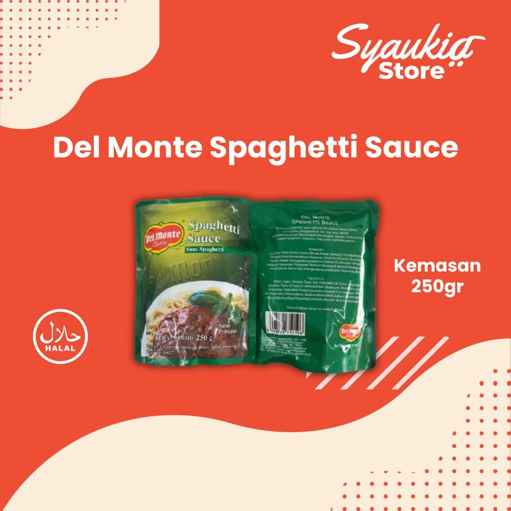 

Del Monte Spaghetti Sauce 250g - Delmonte Saos Saus Spaghetti 250g