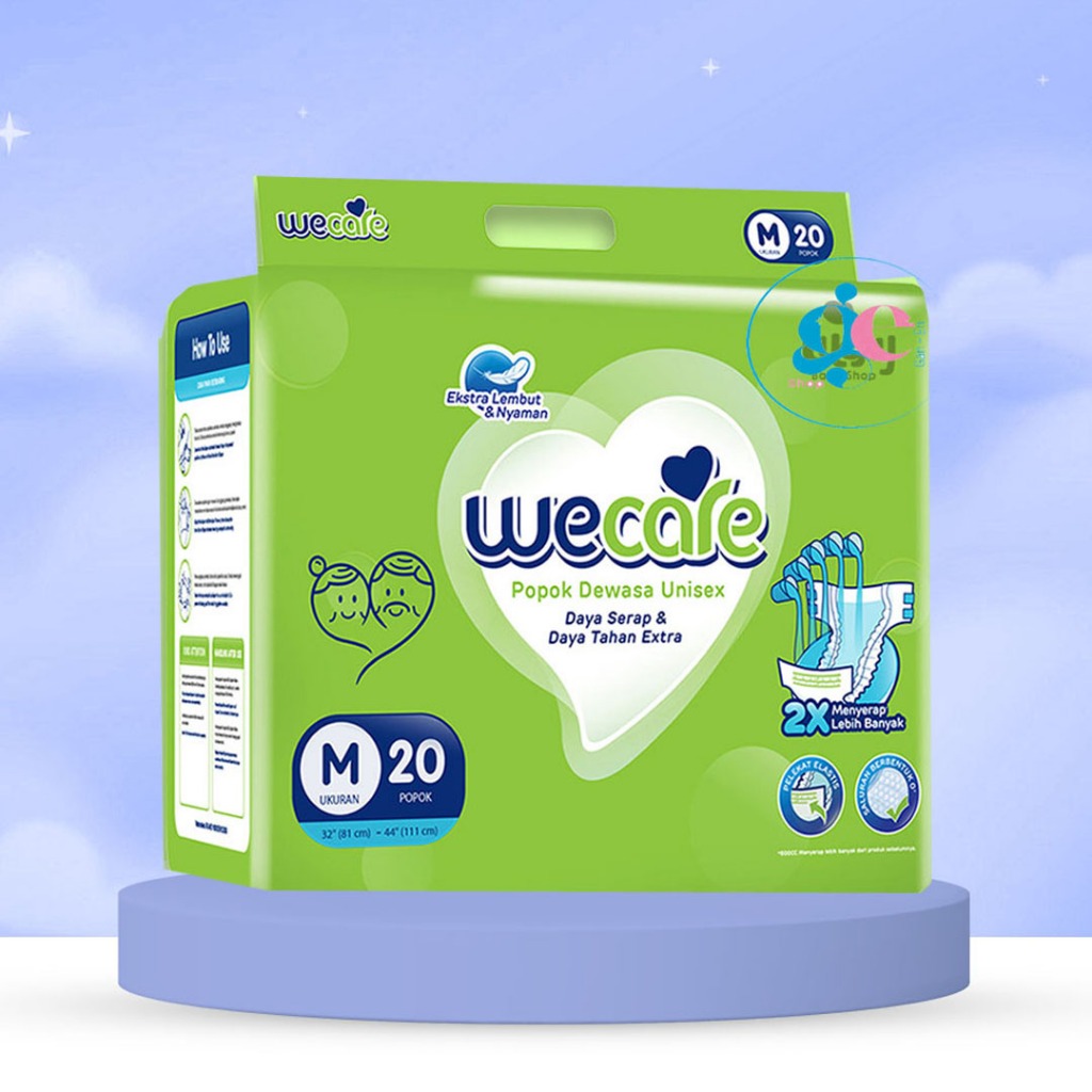 Wecare Adult Diapers M 20 - Wecare Adult Diapers L 16 - Wecare Adult Diapers XL 14