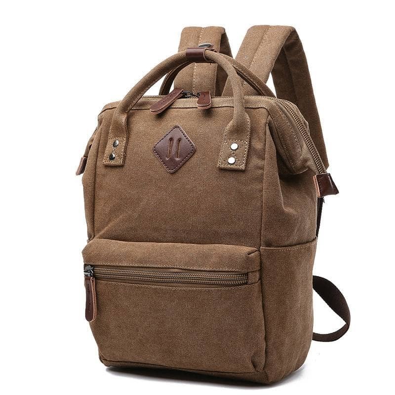 Tas Anelo Tas punggung Tas kanvas Tas santai Tas pria coklat piknik