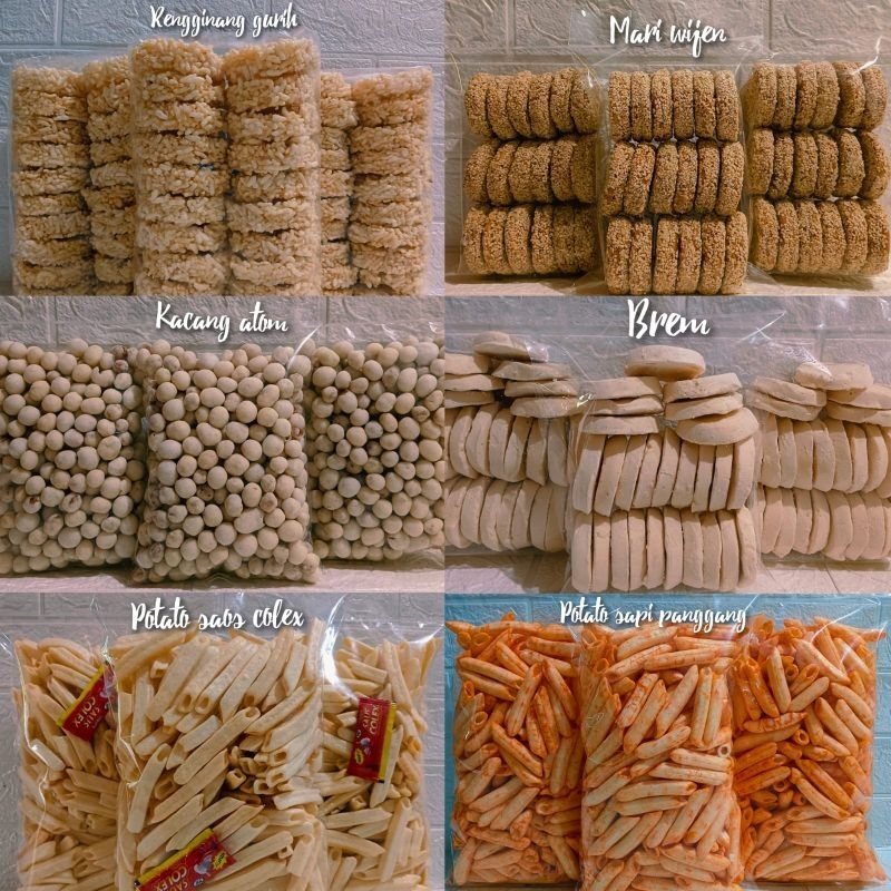 

RENGGINANG KACANG ATOM MARI WIJEN BREM POTATO