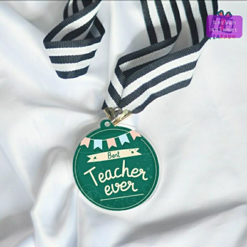 Medali hari guru custom nama