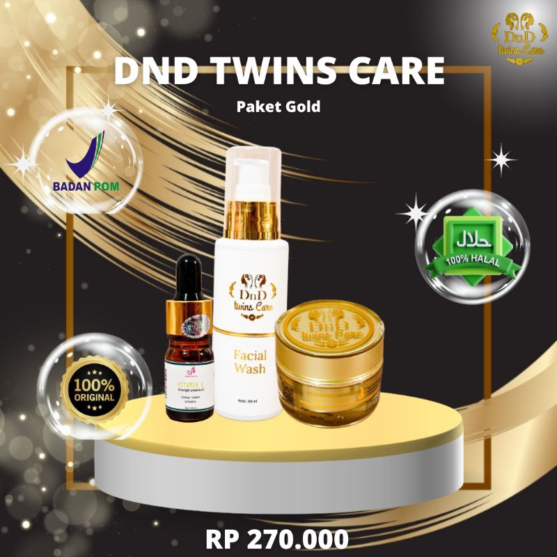 SKINCARE Gold Jasmine | DnD Twins Care | Paket Special | BPOM
