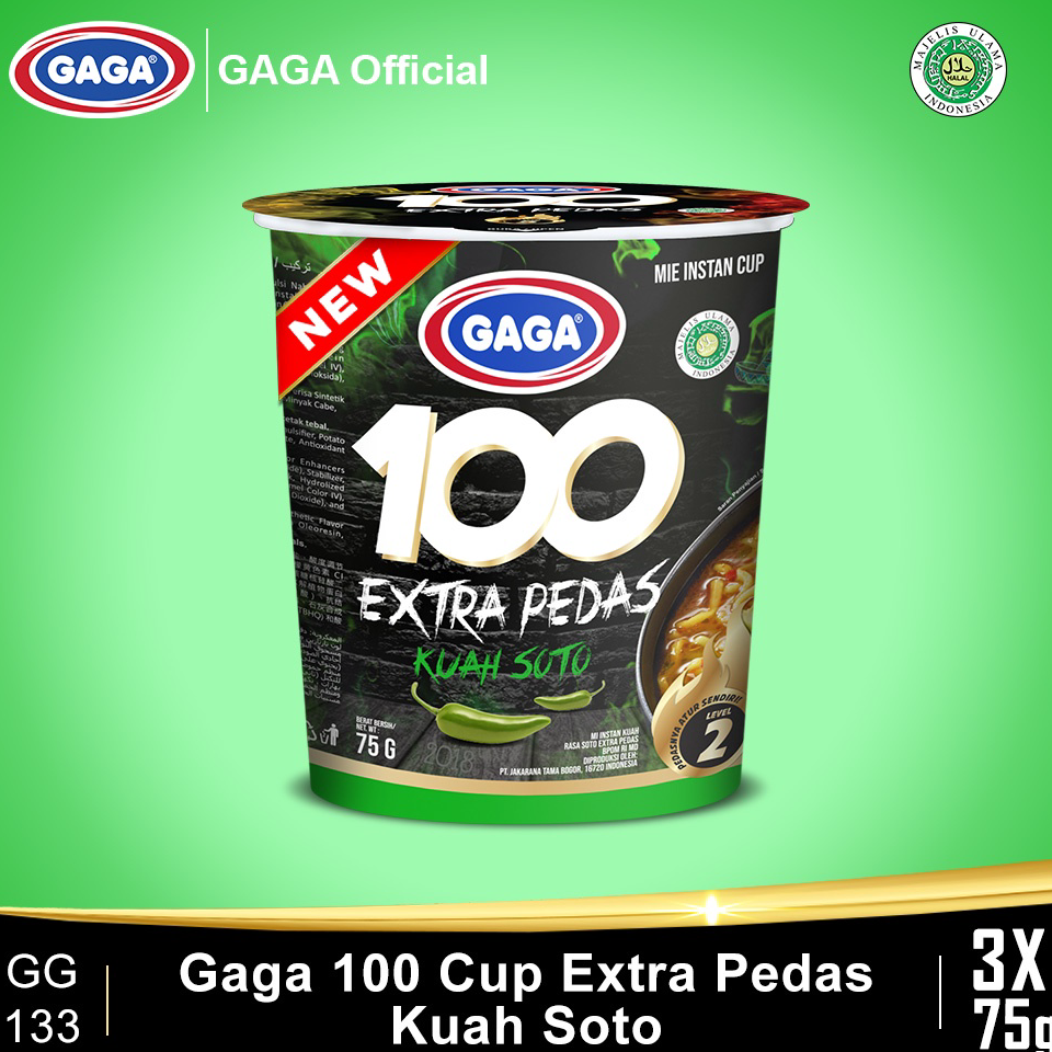 

Promo Hari Ini" GAGA 100 Cup Extra Pedas Kuah Soto 3 Pcs (GG133)