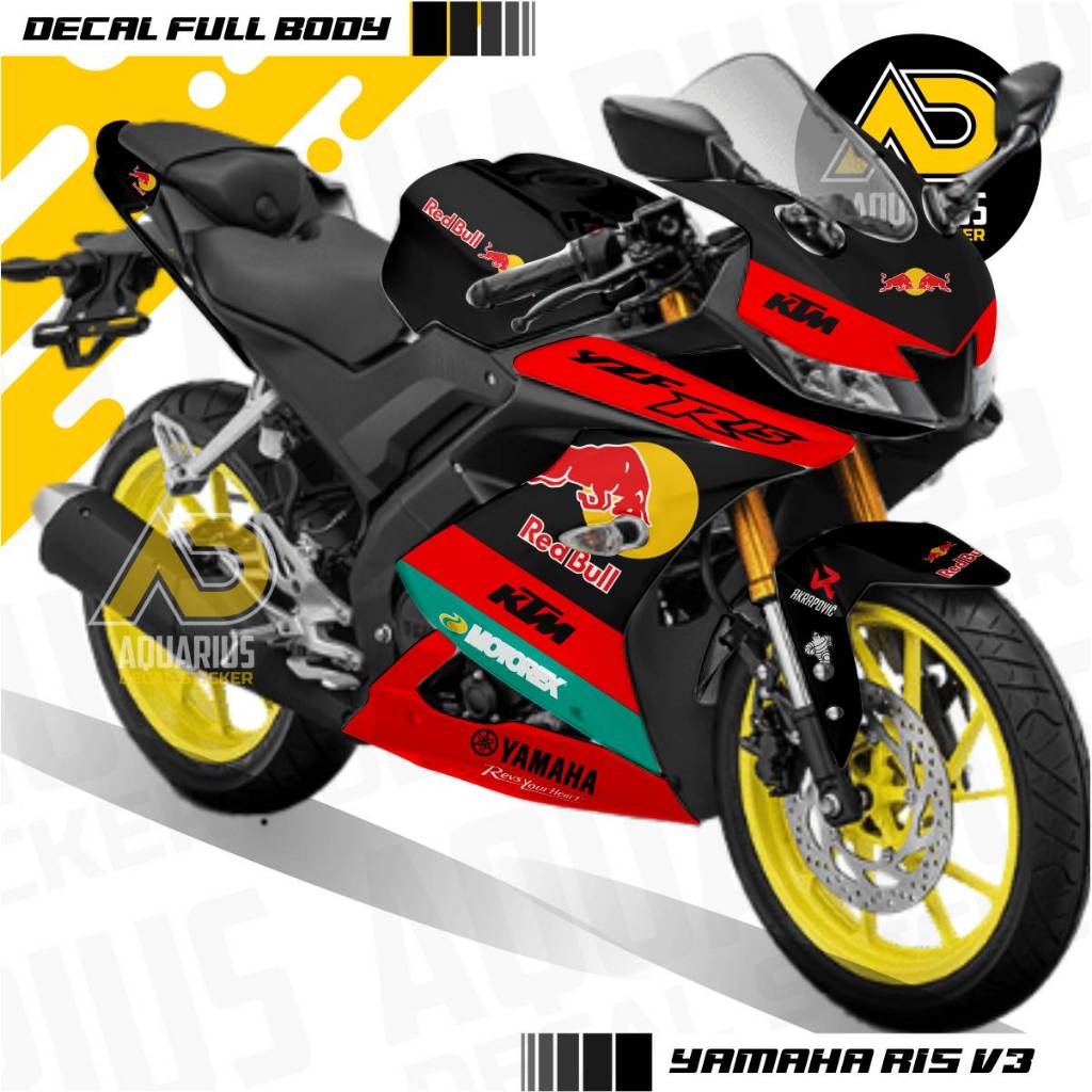 Decal R15 V3 Full Body Redbull