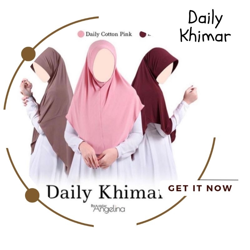 Daily Khimar Hardpad, Amira Dress, Hana Dress, dan Daily Kids Khimar by Atelier Angelina