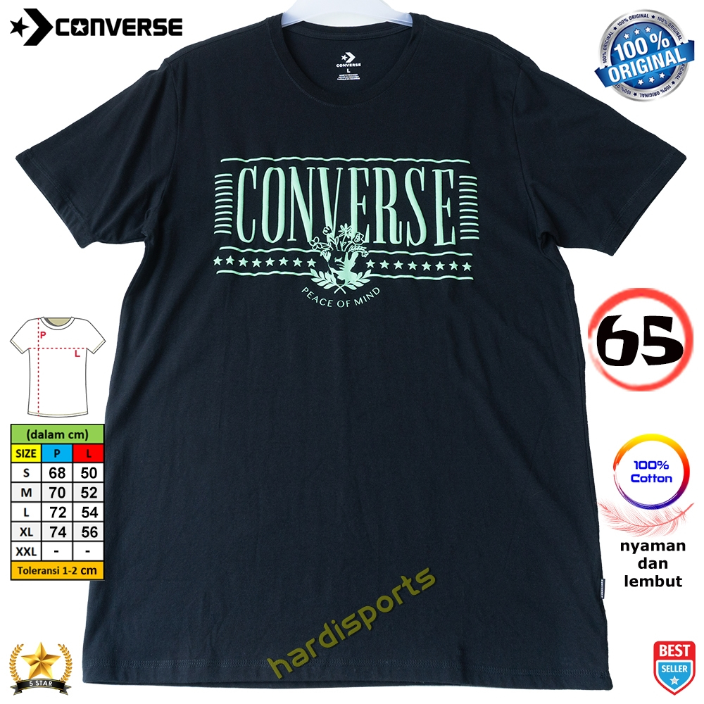 Kaos T-Shirt Pria Converse 259 ORIGINAL Nyaman dan Termurah - Hardisports