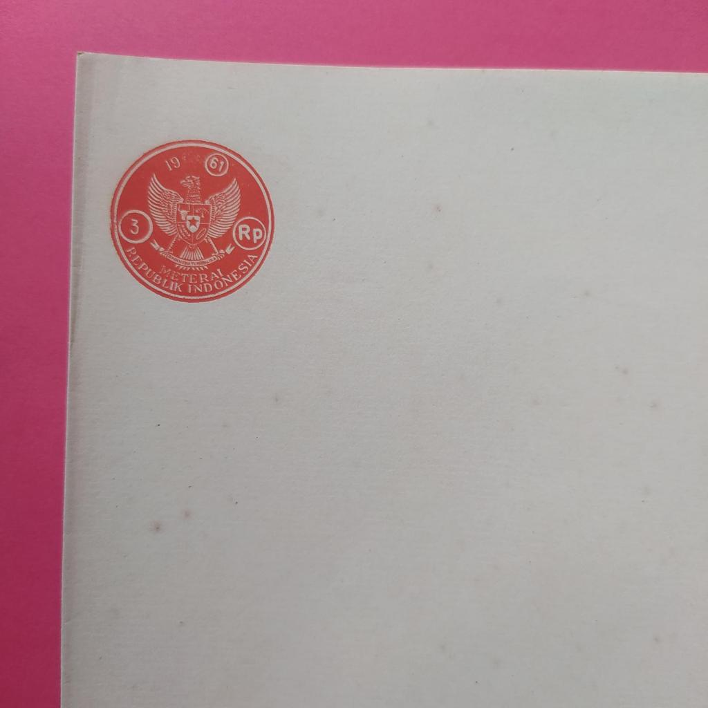 

Kertas Segel Rp 3 Tahun 1961 Double