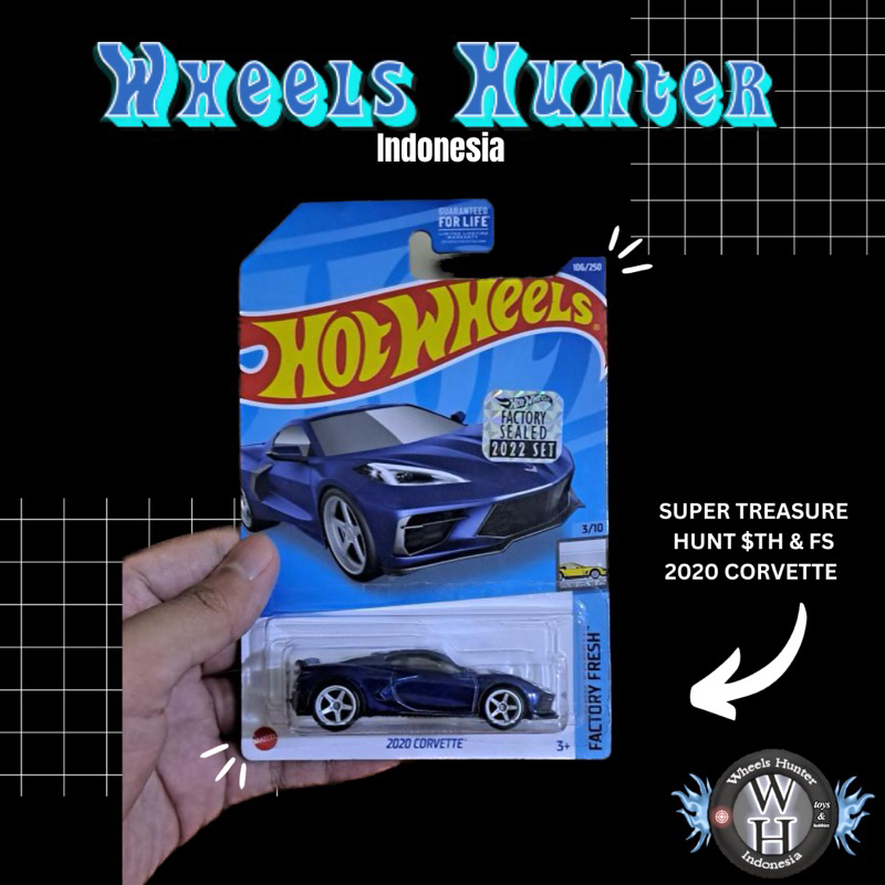 HOTWHEELS CORVETTE 2020 $TH (SUPER TREASURE HUNT) & FS