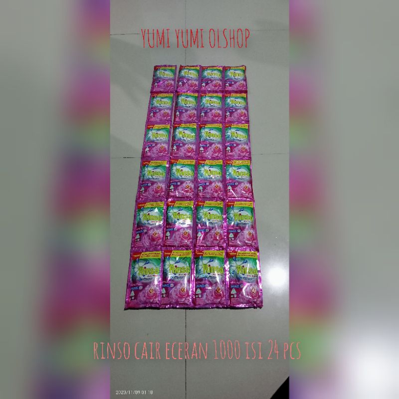 RINSO MOLTO LIQUID CAIR ECERAN 1000 ISI 24Pcs TERMURAH DI SHOPPE