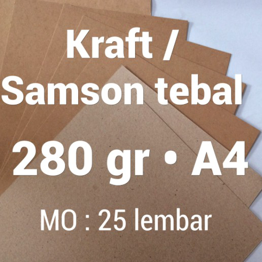 

♪↔✴❆ KRAFT 275 gsm A4 paket 25 lembar