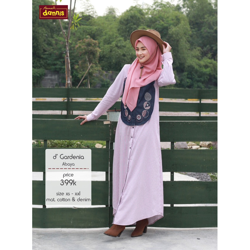 sale dannis 40% / abaya size XS S M / abaya gardenia dannis / baju lebaran / katun / dannis diskon /