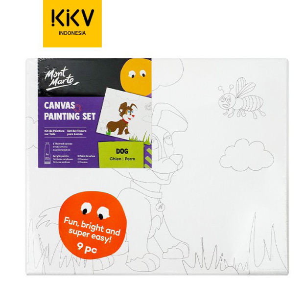 

Model Baru KKV MONT MARTE Coloring Painting Canvas Set Lukis Gambar Anak DIY