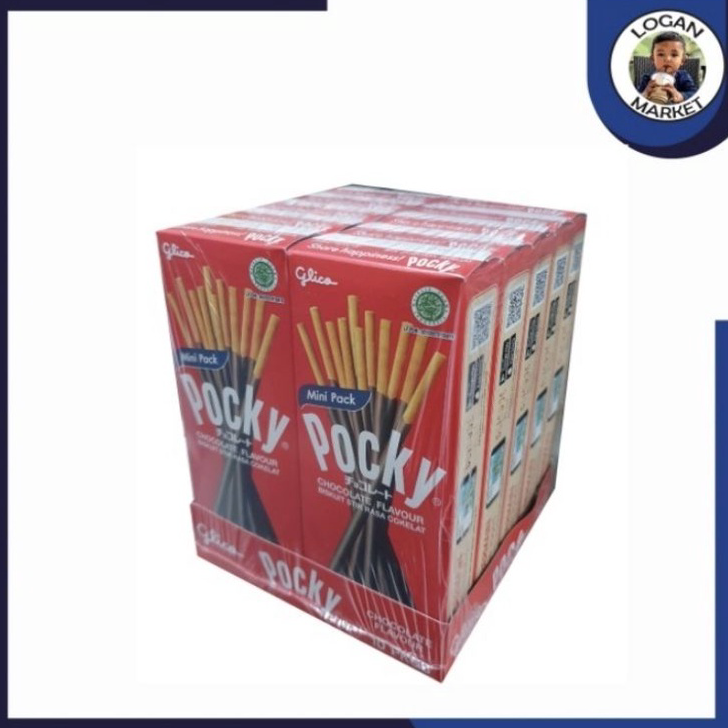 

←➲❊✩ Paket Glico Pocky Mini Chocolate Coklat 22 gram 22gram 10Pcs 10 Pcs Pasti Murah