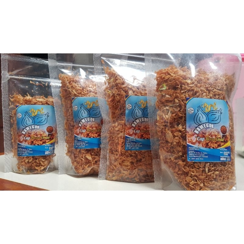 

Bamegor cap naga emas Bawang merah goreng 1kg asli tanpa campuran
