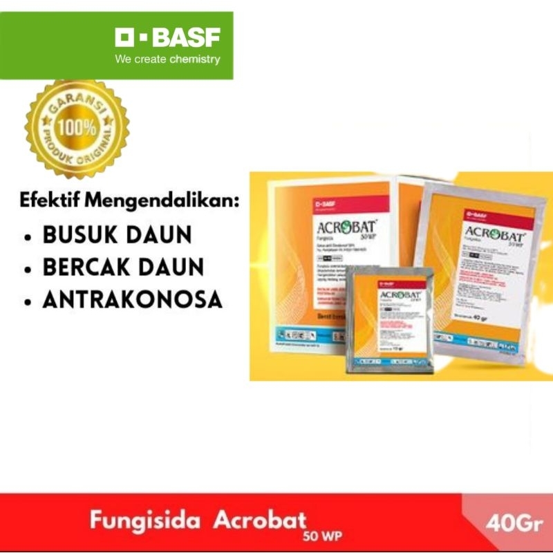 Acrobat 50 WP (40gr) - Fungisida Sistemik [Obat Layu Fusarium Jamur]