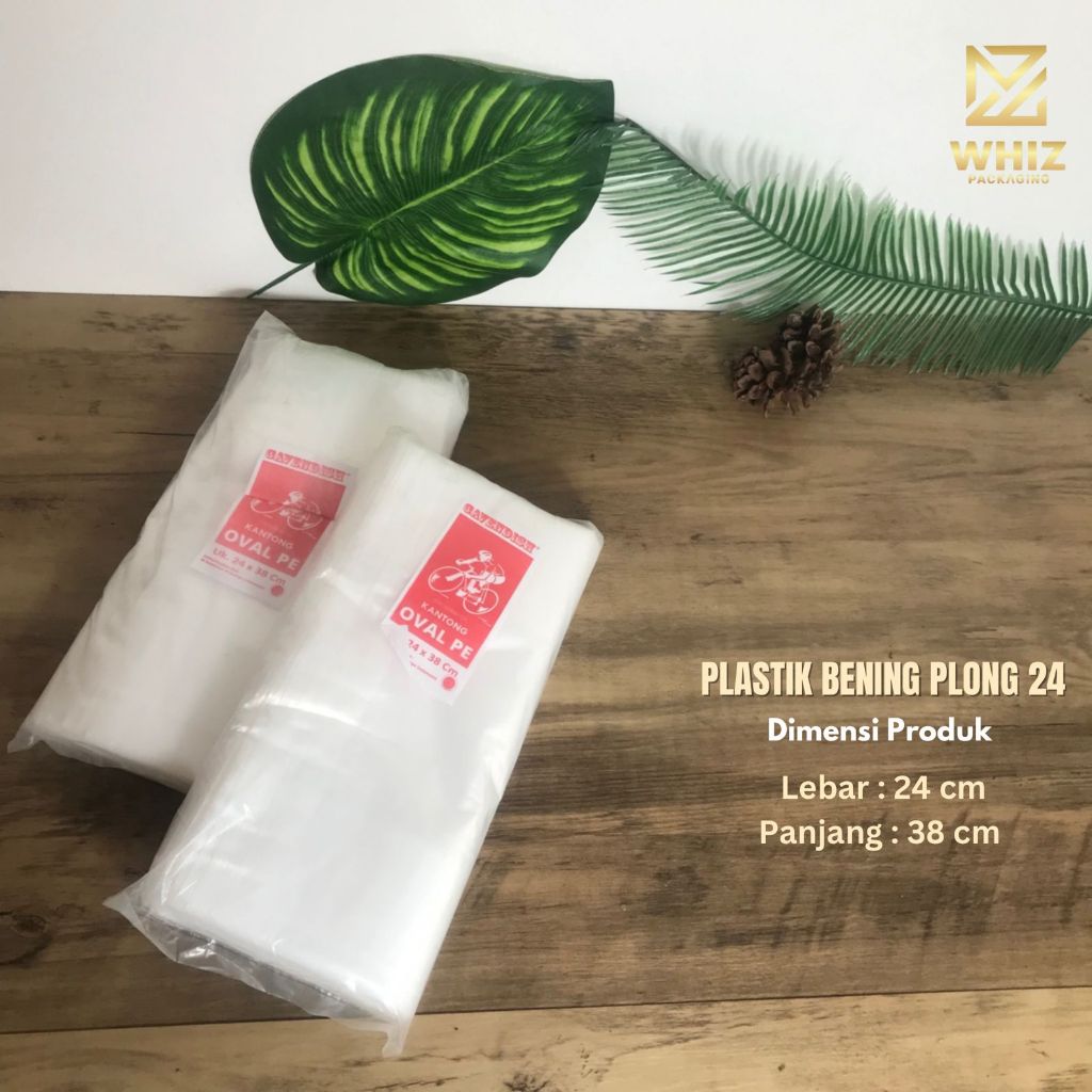 Kantong Kresek Bening Takeaway UK 24 X 38 Oxium PE Plong 40 micron