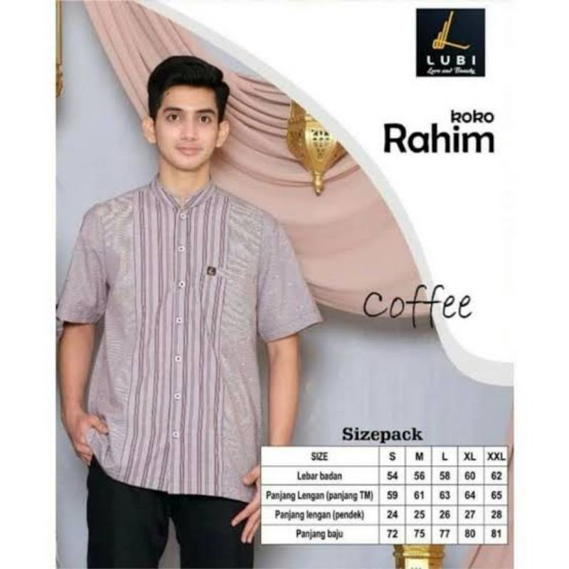 LUBI RAHIM KOKO KEMEJA PRIA LENGAN PENDEK