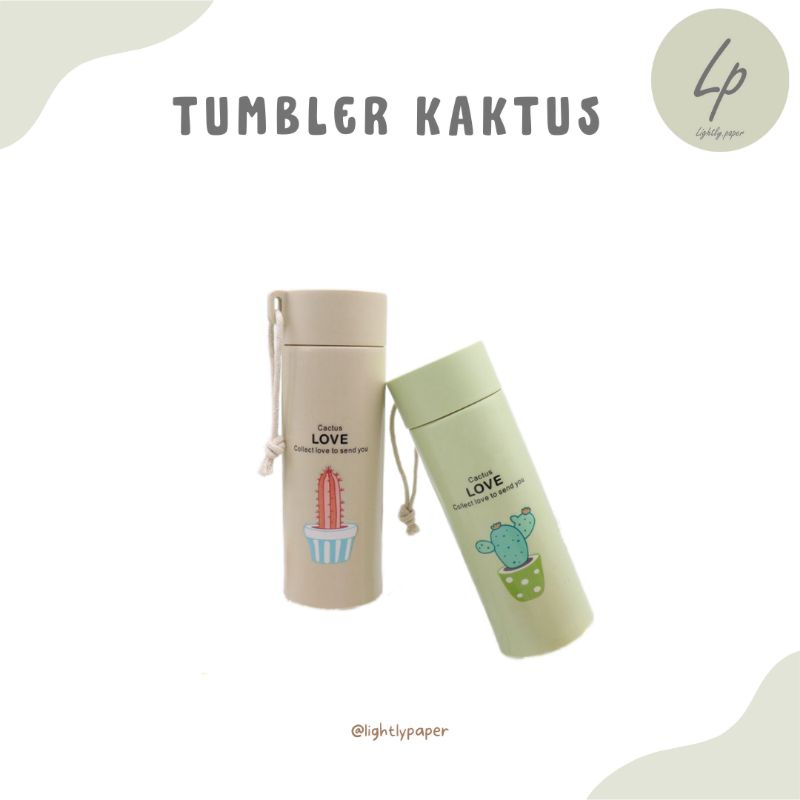 Botol Kaktus / botol minum kaca motif kaktus / tumbler kaktus / botol kaktus termos / tumbler kaca /