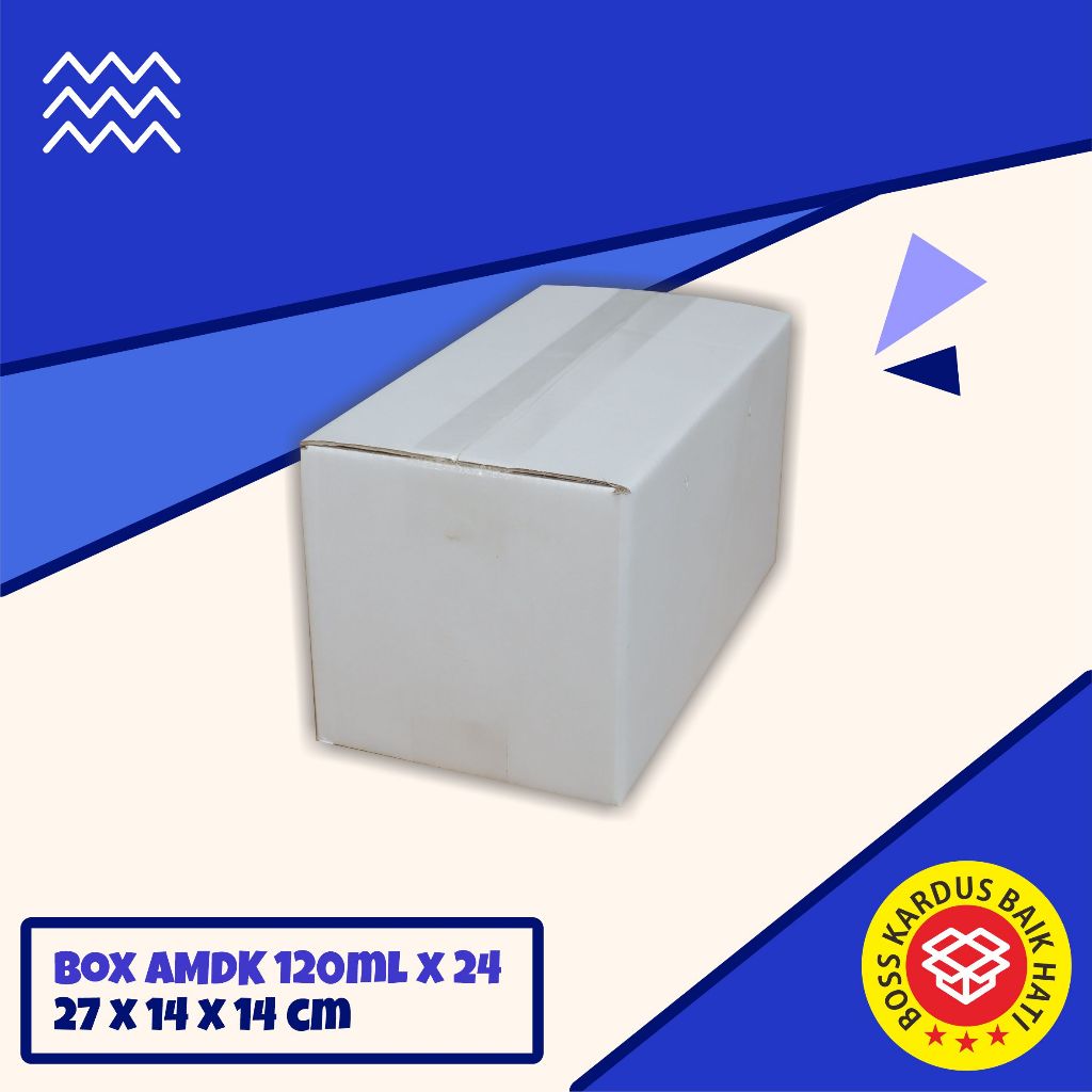 

Kardus Box AMDK 120ml x 24 Putih BOX AIR MINUM | BOX POLOS | BOX MURAH