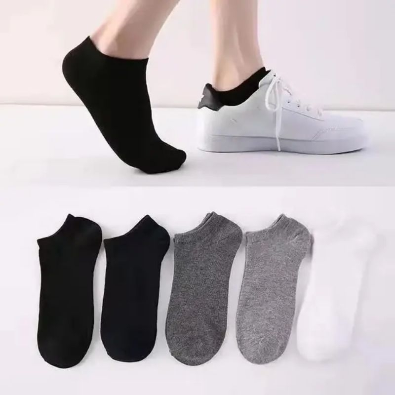 KAOS KAKI POLOS PENDEK UNISEX - KAOS KAKI PENDEK POLOS - KAOS KAKI PRIA WANITA - KAOS KAKI SEKOLAH O