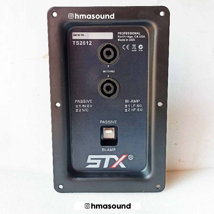 Plat Terminal Speakon Saklar Bi Amp STX TS2012 Model JBL SRX