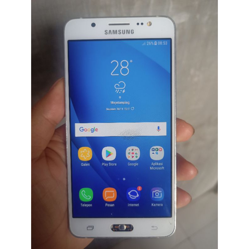 Lcd Samsung J5 2016 copotan ori AMOLED + frame