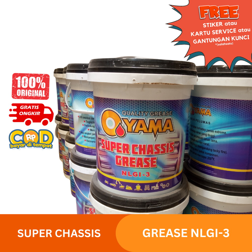 OYAMA Grease NLGI-3 / Minyak Gemuk NLGI 3 / Super Chassis Grease pail 15kg