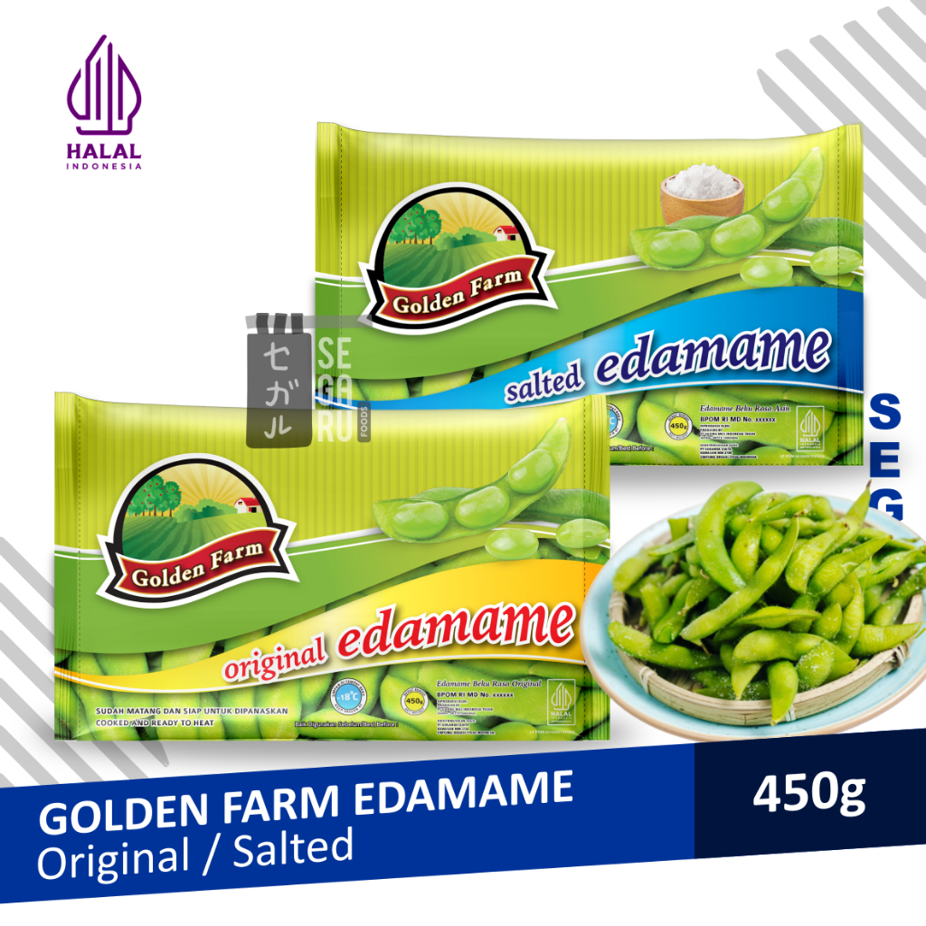 

GOLDEN FARM Edamame Kacang Kedelai Jepang Halal 450gr