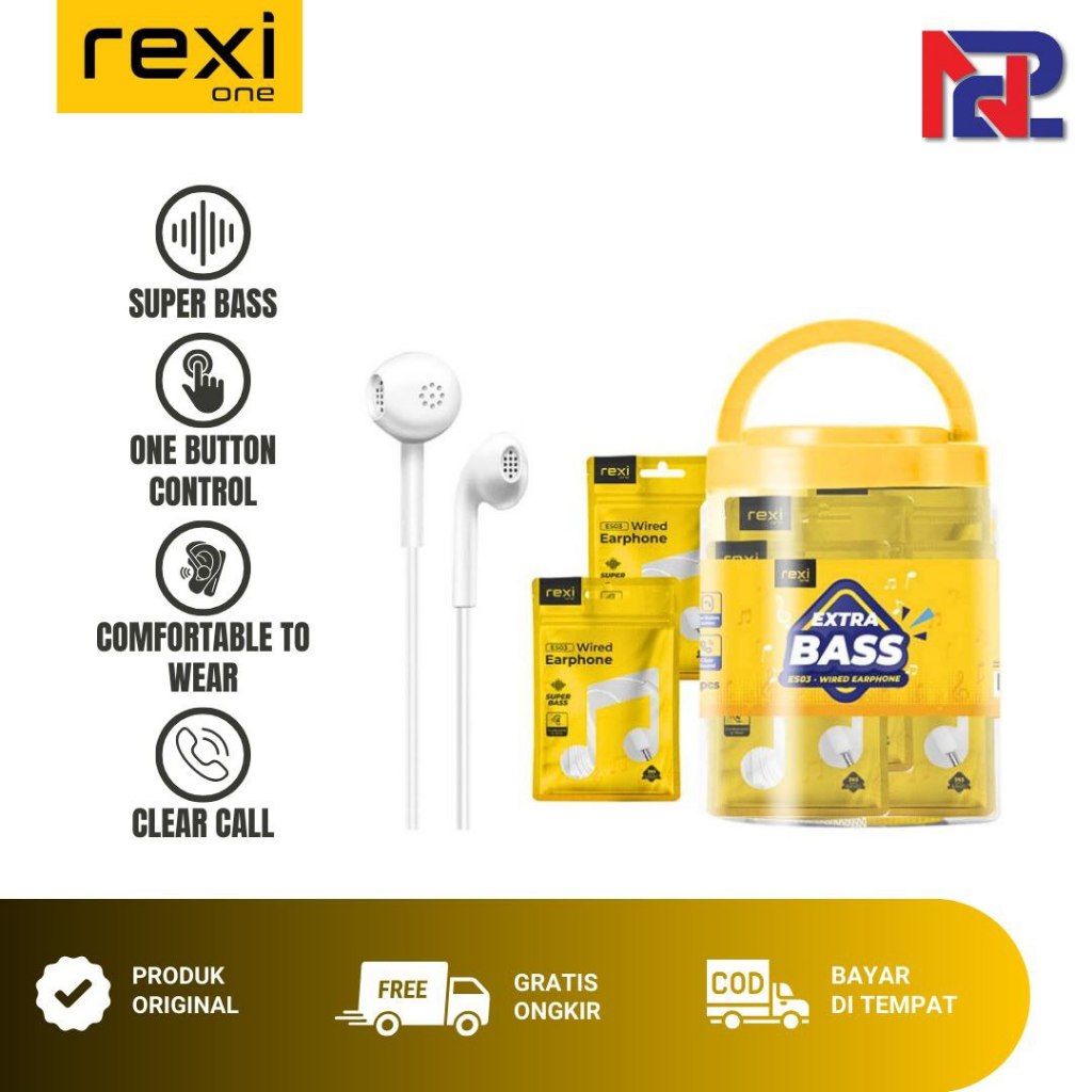REXI ES03 Superbass Wired Earphone