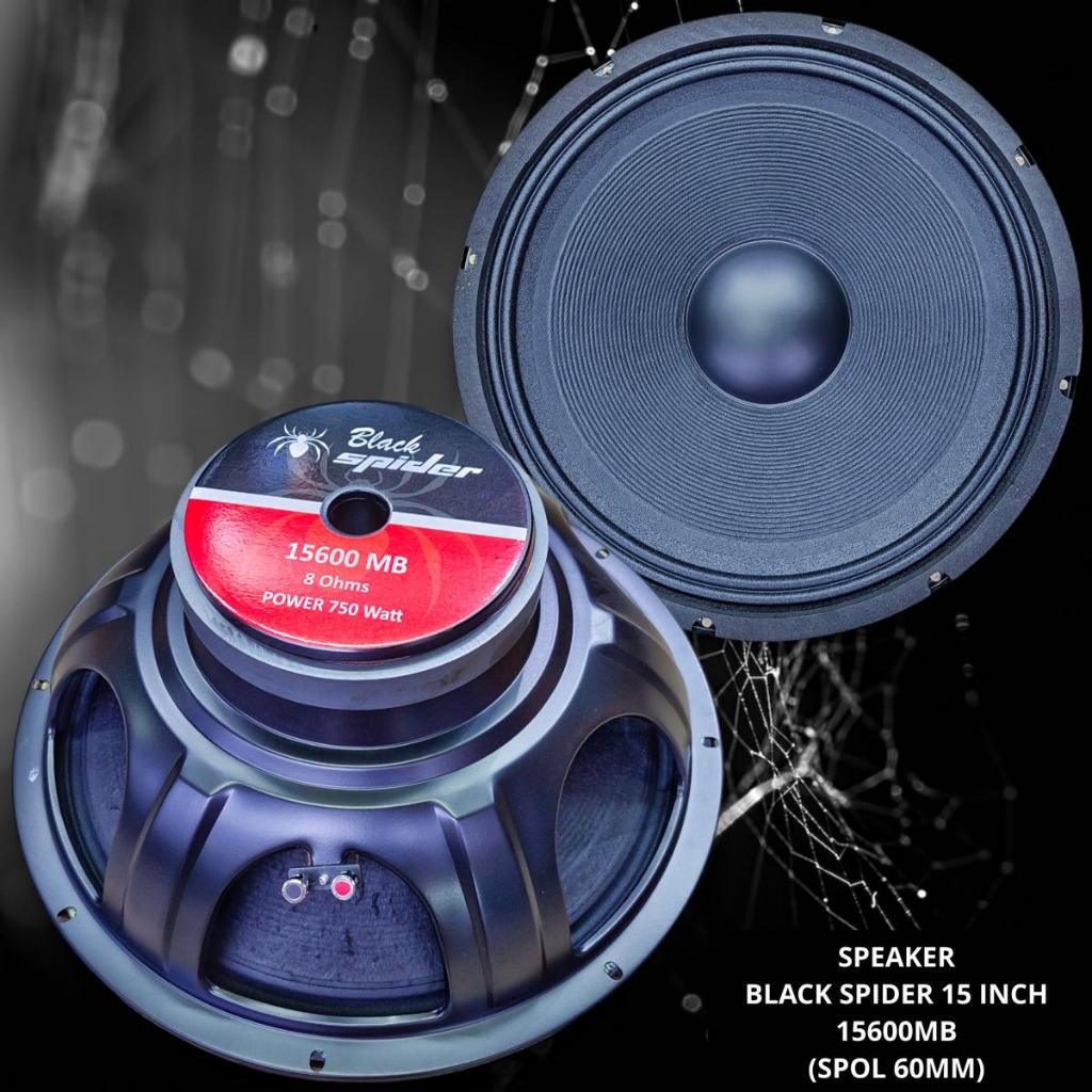 Speaker Black Spider 15 Inch 15600 MB 15600MB BS Original