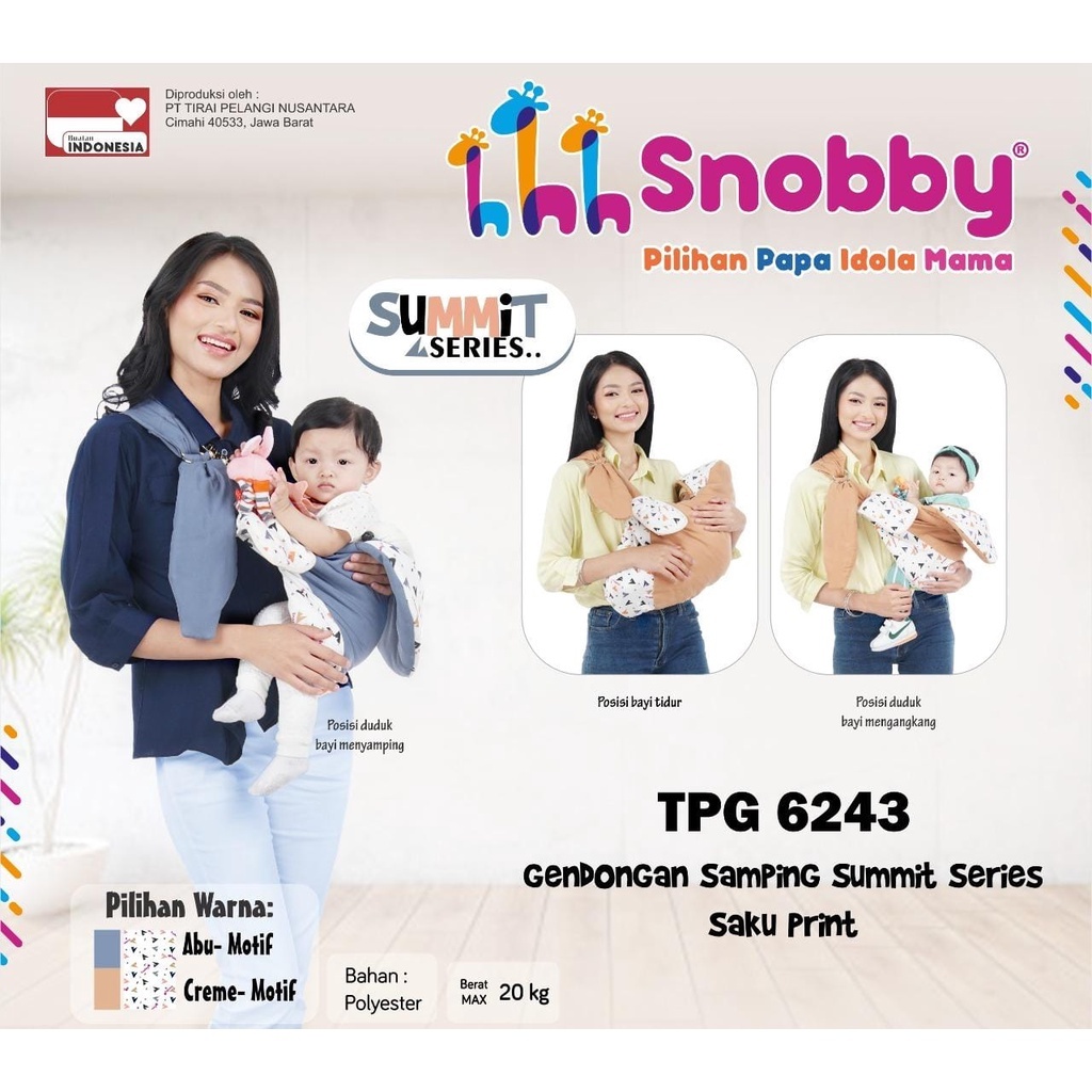 GENDONGAN SAMPING SNOBBY SUMMIT SERIES TPG 6243